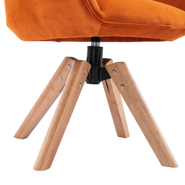 COOLMORE Solid Wood Tufted Upholstered Armless home office chair