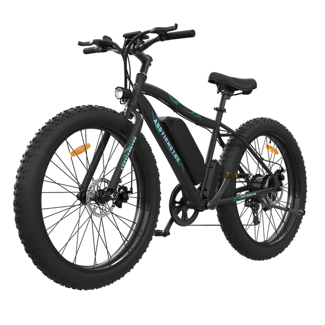AOSTIRMOTOR 26" 500W Electric Bike Fat Tire P7 36V 12.5AH Removable Lithium Battery for Adults S07-P