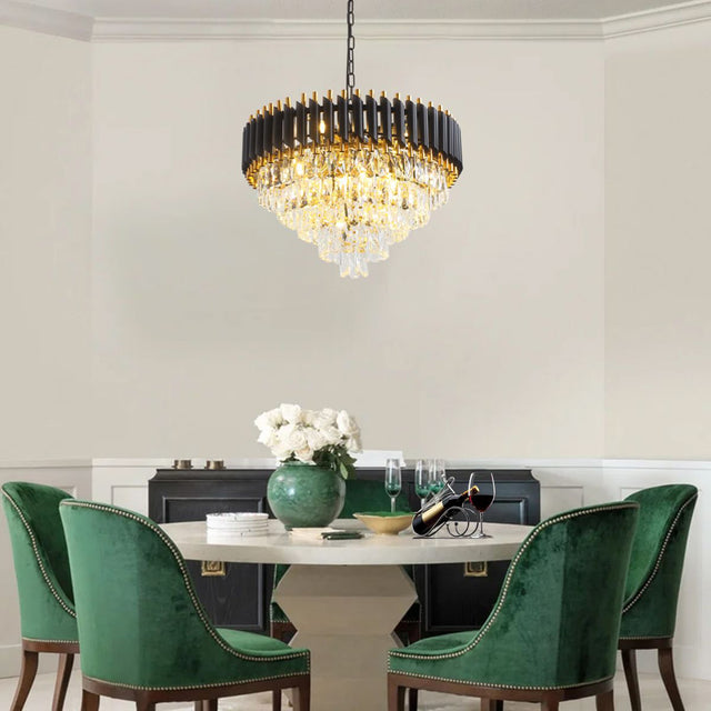 Modern American pendant diamond crystal chandelier -8 bulbs