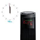 Simple Deluxe 36’’ Electric Oscillating Tower Fan with Remote Controland Large LED Display, Great for Indoor, Bedroom and Home Office, Black