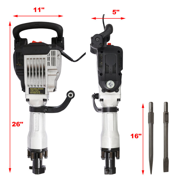 Electric Demolition Jack Hammer, Concrete Breaker