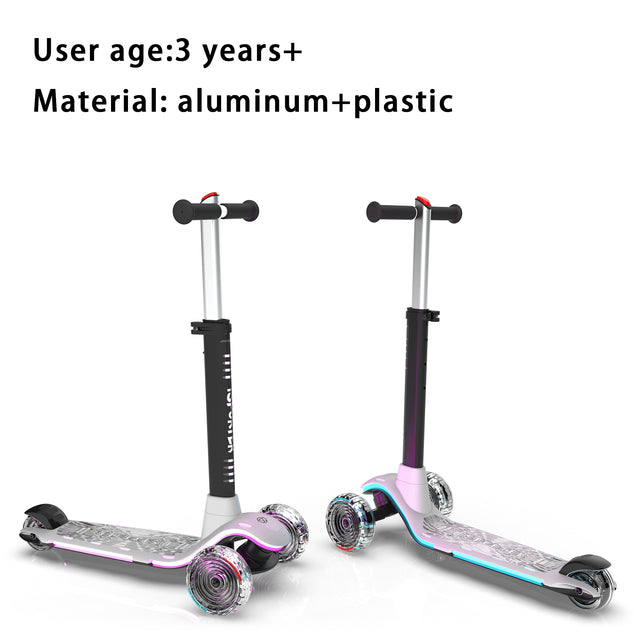 3 wheel scooter for kids ages 3-5years old,Boys and Girls Scooter with Light Up Wheels, Foldable & Adjustable, Anti-Slip Deck