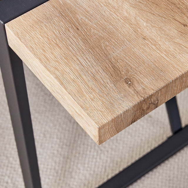 Rustic Industrial Rectangular Wood Dining Table For 4-6 Person, With 1.5" Thick Engineered Wood Tabletop and Black Metal Legs, Writing Desk For Kitchen Dining Living Room, 63" W x 35.4" D x 29.92" H