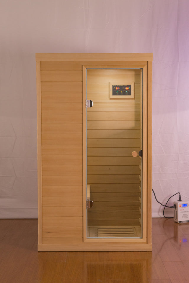 Mini Right Side Hemlock Sauna Room