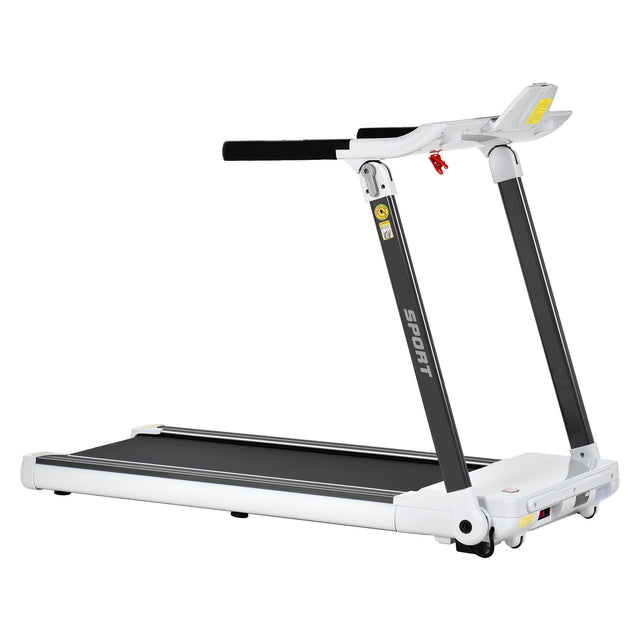 Portable Compact Treadmill;Electric Motorized 3.5HP;14KM/H;Medium Running Machine Motorised Gym 330lbs;Foldable for Home Gym Fitness Workout Jogging Walking;Bluetooth Speaker APP FITIME