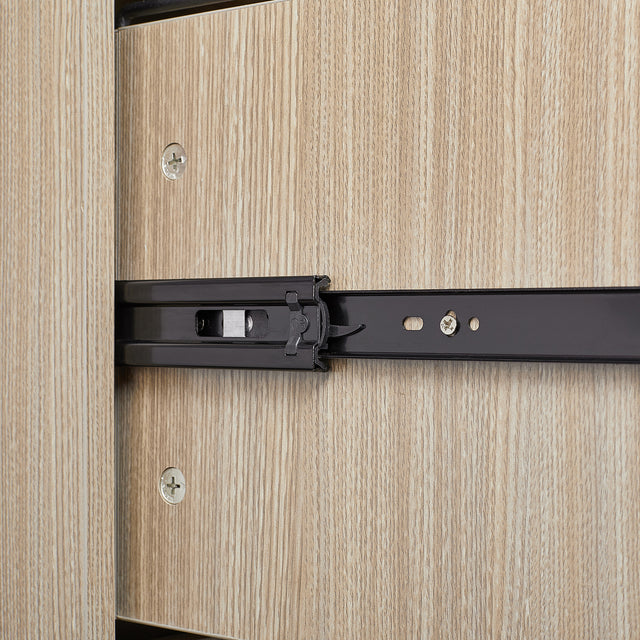 WOOD FILE CABINET WITH 2 DRAWERS VERTICAL FILLING CABINET FOR LETTER