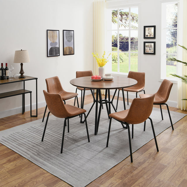48" Dining Table with Metal Frame