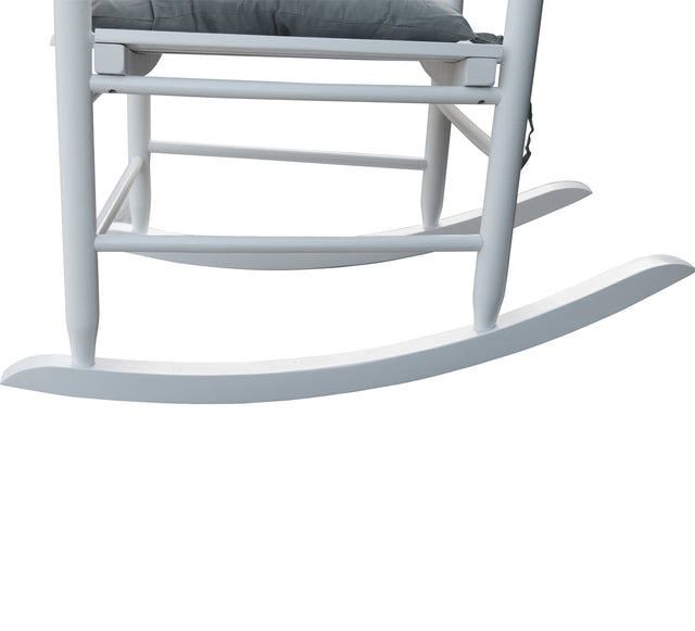 wooden porch rocker chair WHITE