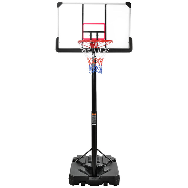 Portable Basketball Hoop Basketball System 6.6-10ft Height Adjustment for Youth Adults LED Basketball Hoop Lights, Colorful lights, Waterproof,Super Bright to Play at Night Outdoors,Good Gift for Kids