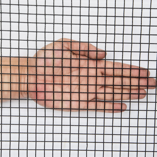 48 inch×50 ft Black Vinyl Coated Hardware Cloth, 17 Gauge 1/2 inch Black PVC Hardware Cloth, Black Welded Wire Fence Supports Poultry-Netting Cage-Home Improvement and Chicken Coop
