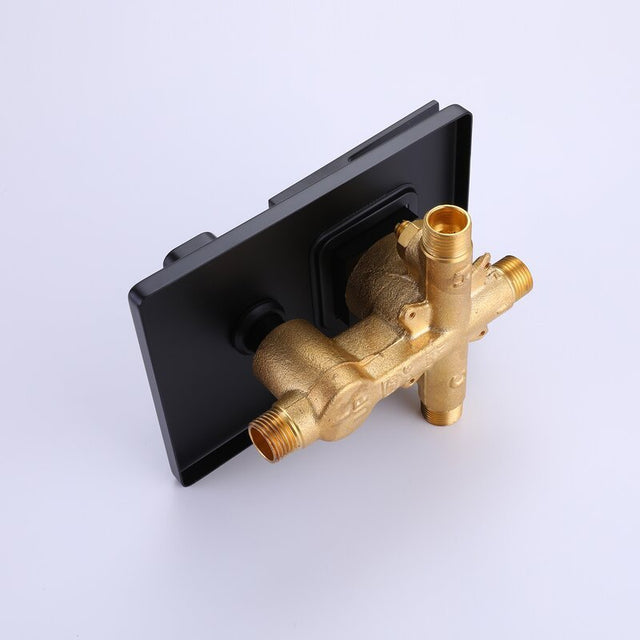 Waterfall Wall Mounted Tub Filler With Handheld Shower