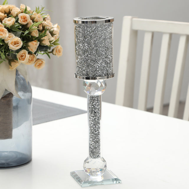 Ambrose Exquisite Large Candle Holder (2.75" L X 2.75" W X 12.25" H)