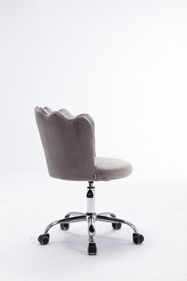 COOLMORE Swivel Shell Chair for Living Room/Bed Room, Modern Leisure office Chair Gray