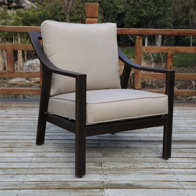 Club Chair, Taupe. Set of 2