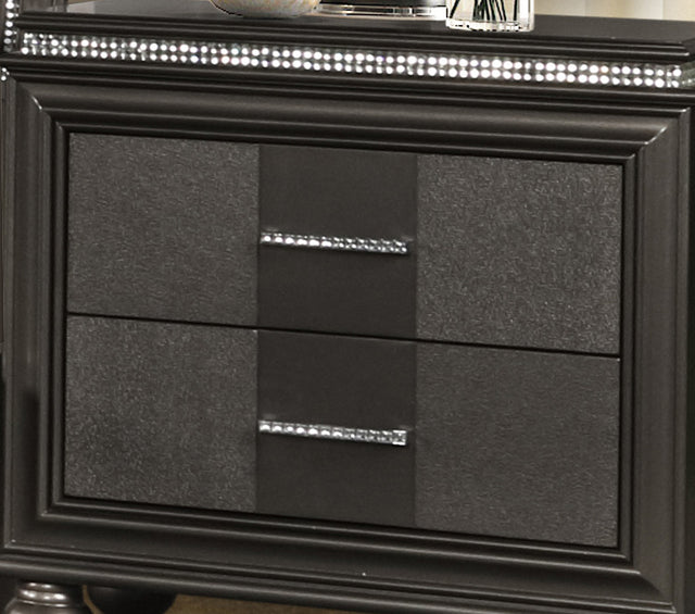 Galaxy Home Modern Ginger 2 Drawer Nightstand made with Wood in Copper
