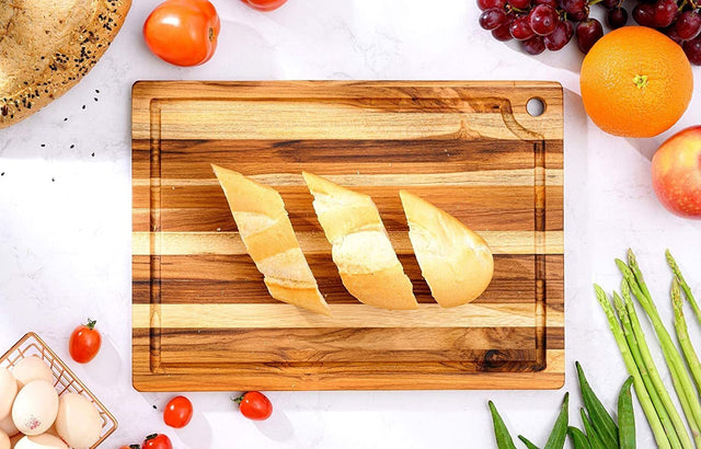 Small Teak Cutting Board 14 INCH, Pack of 12 Pieces