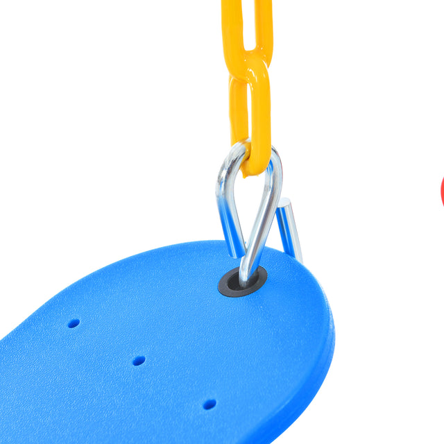 Outdoor Toddler Swing Set for Backyard, Playground Swing Sets with Climbing Ladder, Swing and Climbing Playset for Kids