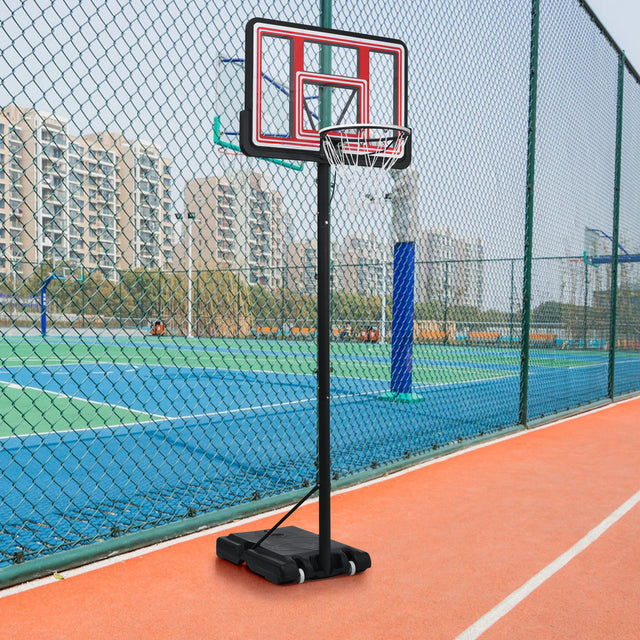 Portable Basketball Hoop Basketball System 4.76-10ft Height Adjustable for Youth Adults LED Basketball Hoop Lights, Colorful lights, Waterproof,Super Bright to Play at Night Outdoors,Good Gift for Kid