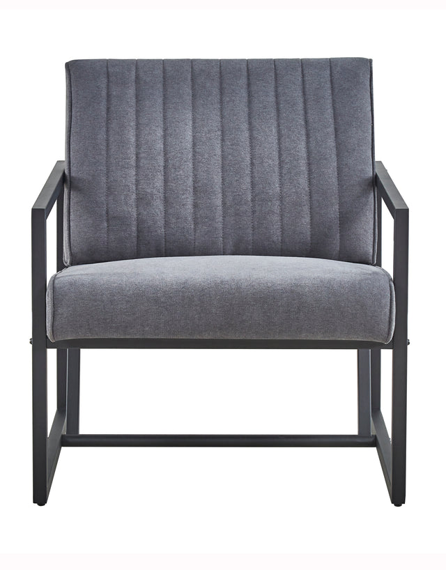 Modern design high quality fabric (GREY)+ steel armchair,for Kitchen, Dining, Bedroom, Living Room