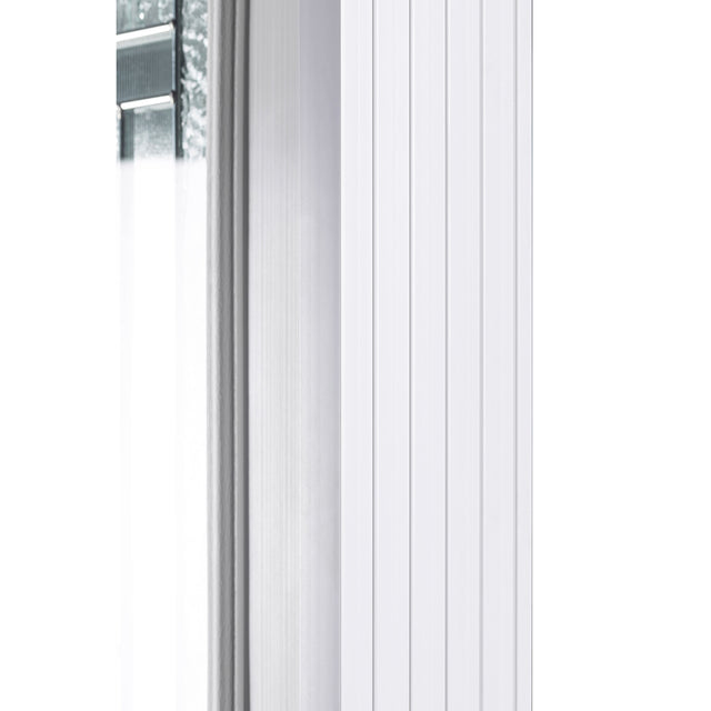 37.5inx81.5in Right Hand Inswing Decorative Glass- Zinc Caming Fiber Glass Prehung Entry Door .