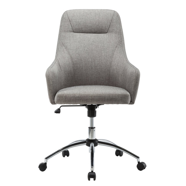 Techni Mobili Comfy Height Adjustable Rolling Office Desk Chair with Wheels