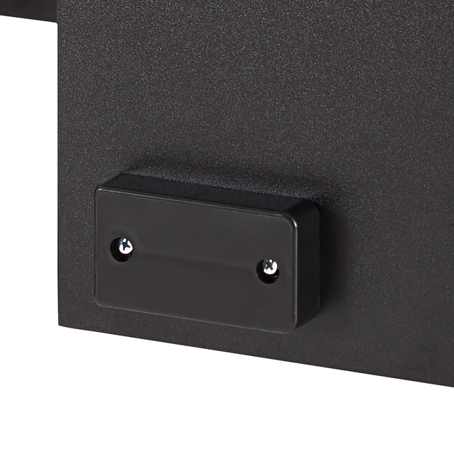 Black morden TV Stand with LED Lights,high glossy front TV Cabinet,can be assembled in Lounge Room, Living Room or Bedroom,color:black