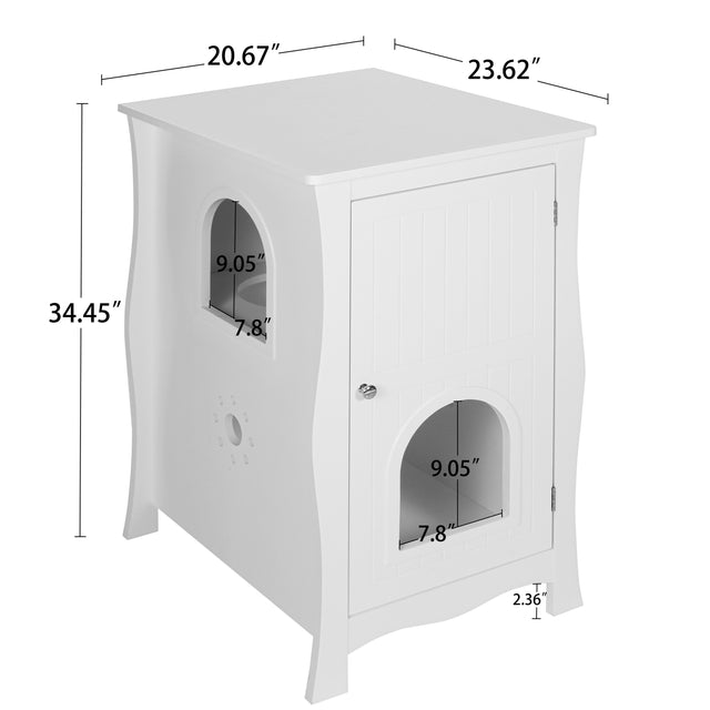 Pet house, Hidden Cat Home Side Table, Suitable for bedroom, living room, study and other spaces
