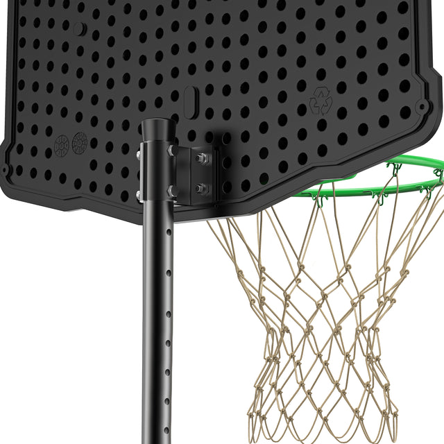 BASKETBALL SETS WITH WHEELS,BOARD,FIELD ROPE,INCLUDING TWO BASKETBALL SETS,BACKBOARD SYSTEM STAND HEIGHT ADJUSTABLE 60INCH-78INCH
