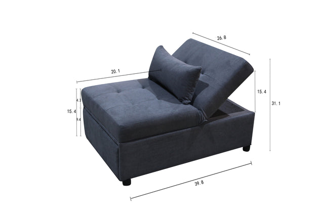 OTTOMAN, CHAIR & SOFA BED, LOUNGE 4 IN 1, SINGLE FUTON/SOFABED, SINGLE CHAIR, OTTOMAN, LOUNGE