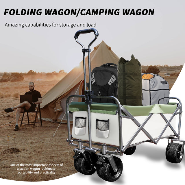Outdoor Garden Park Utility kids wagon portable beach trolley cart camping foldable folding wagon