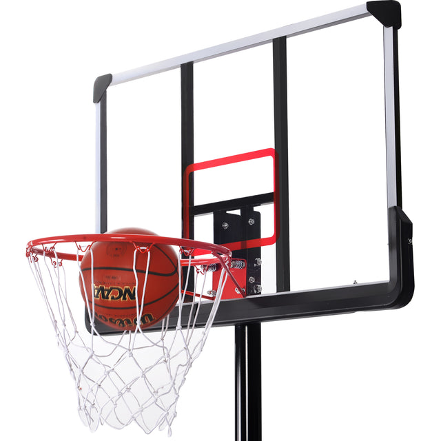 Portable Basketball Hoop & Goal, Outdoor Basketball System with 6.6-10ft Height Adjustment for Youth, Adults
