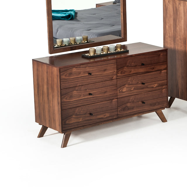 Modrest Addison Mid-Century Modern Walnut Dresser