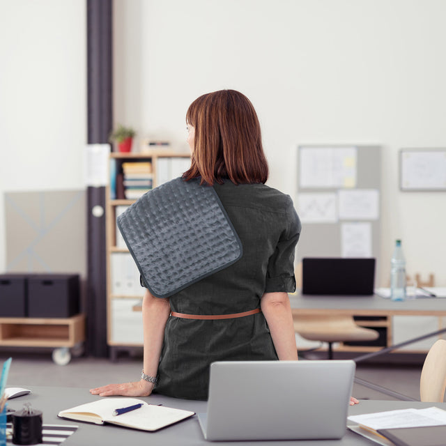 Electric Heating Pad with Control,Grey 12"x24"