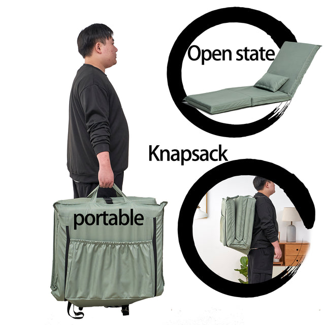 Foldable Portable Chair for Outdoor Travel, Picnic, BBQ,Camping Folding Adults with Carry Bag,Portable Chair for Outdoor Travel, Fourteen-Position Adjustable Recliner