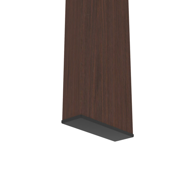 Rectangle Walnut Glass Coffee Table, Clear Coffee Table,Modern Side Center Tables for Living Room, Living Room Furniture