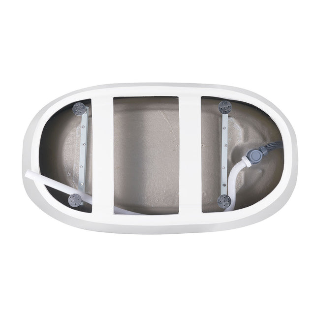 59" 100% Acrylic Freestanding Bathtub,Contemporary Soaking Tub,white Bathtub