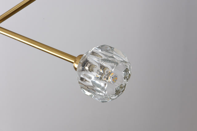 Modern American chandelier golden iron -9 bulb