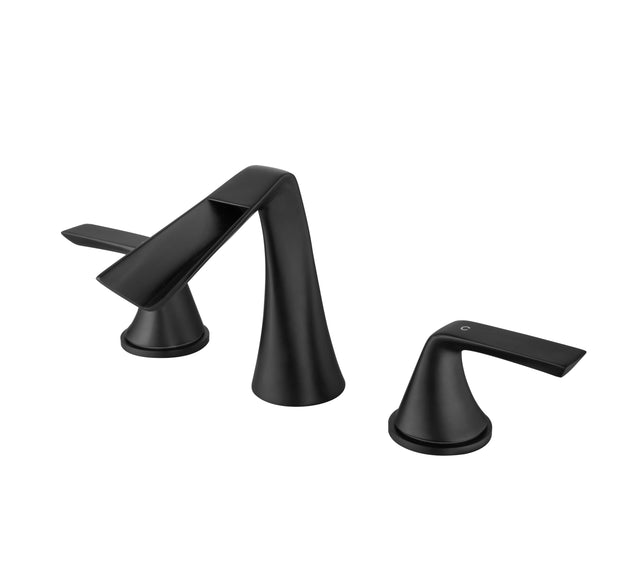 Two Handles Three-Hole Widespread Bathroom Faucet