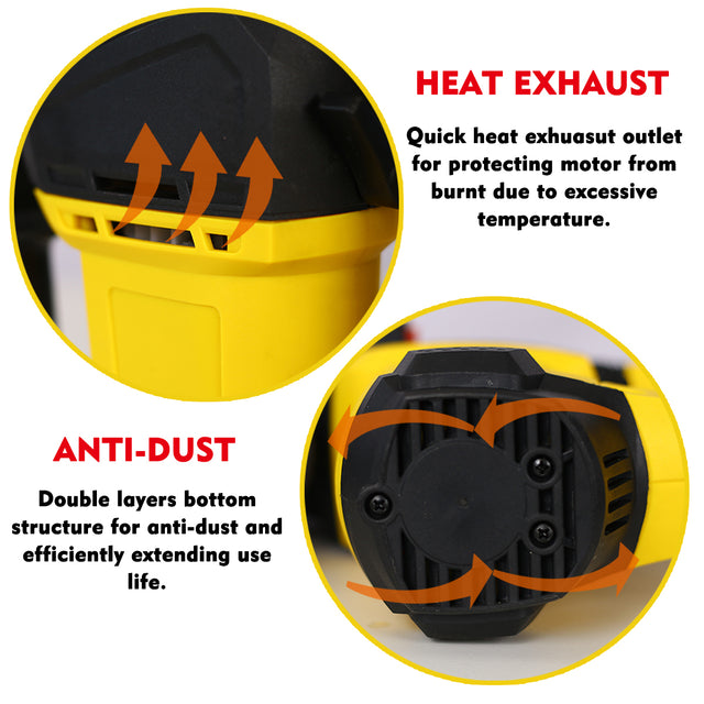 Professioinal Quality 1-1/4” SDS-Plus Heavy Duty Rotary Hammer Drill 13 Amp - Vibration Control, 3 Functions