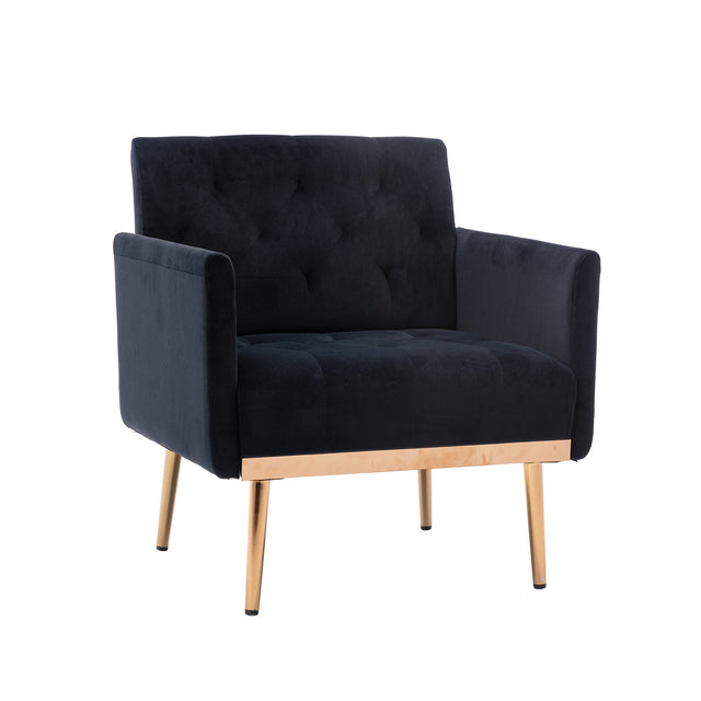 COOLMORE Accent Chair ,leisure single sofa with Rose Golden feet
