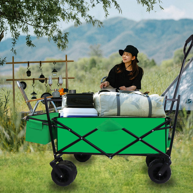 Outdoor Garden Park Utility kids wagon portable beach trolley cart camping foldable folding wagon