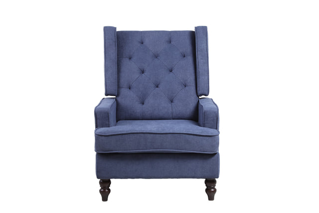 COOLMORE living room Comfortable rocking chair accent chair Navy fabric
