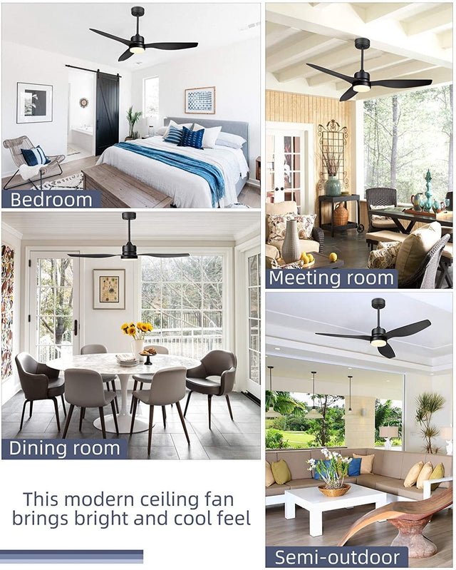 Blade LED Standard Ceiling Fan with Remote Control