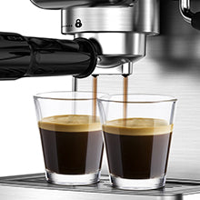 Geek Chef Espresso Machine,20 bar espresso machine with milk frother for latte,cappuccino,Machiato,for home espresso maker,1.8L Water Tank,Stainless Steel Complimentary ESE Filter Ban on Amazon