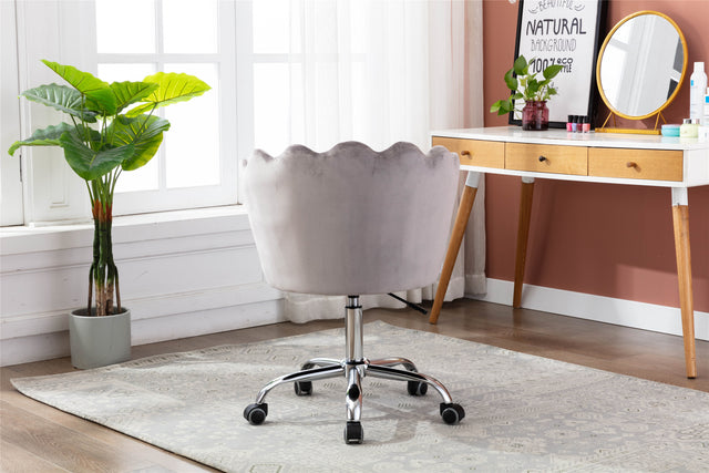 COOLMORE Swivel Shell Chair for Living Room/Bed Room, Modern Leisure office Chair Gray