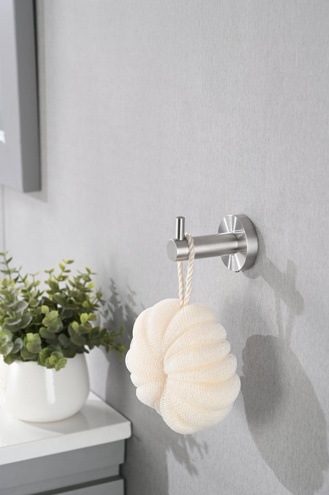 Brushed Nickel Bathroom Hardware Accessories 4 Pieces Set