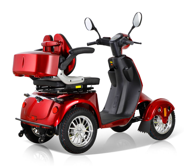 Fastest Mobility Scooter With Four Wheels For Adults & Seniors, Red 800W