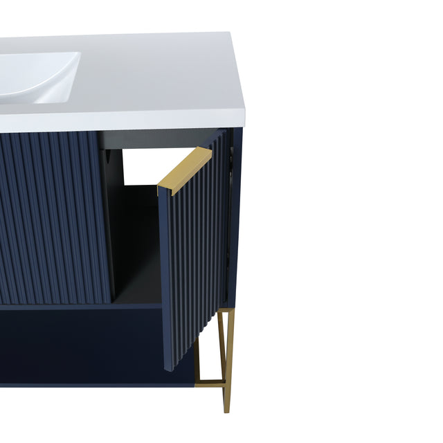 48 Inch Freestanding Bathroom Vanity With Resin Basin,48x18-BVA01148NB