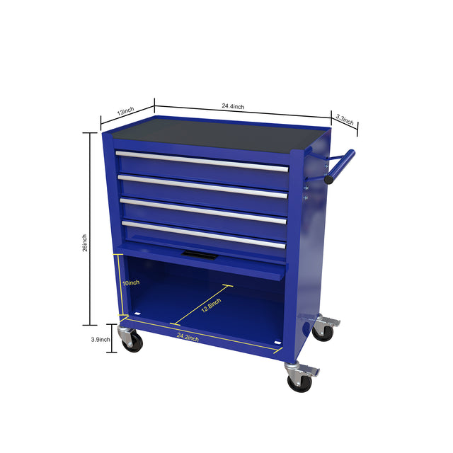 4 DRAWERS BLUE TOOL CABINET WITH TOOL SETS