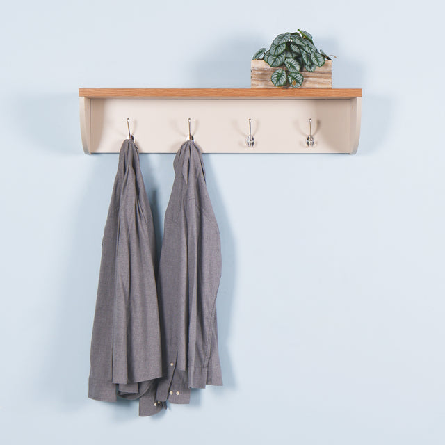 Entryway Wall Mounted Coat Rack Living Room Wall Hanging Shelf